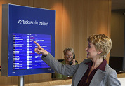 Primeur: actuele treintijden in hotel