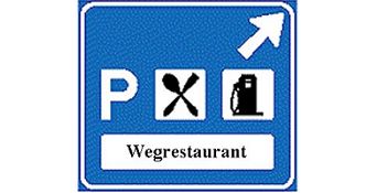 Schrappen borden ramp voor wegrestaurants