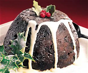 Britse Christmas Pudding in zwaar weer