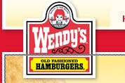 Hamburgerketen Wendy's in etalage