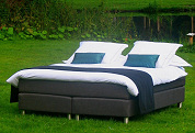 Park Hotel plaatst bed in Vondelpark