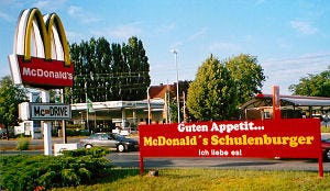 Duitsers eten het meest bij McDonald's