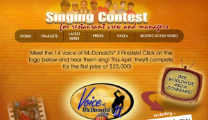 Idols voor personeel van McDonald's