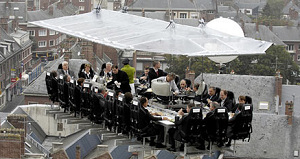 Sterkok kookt op 60 meter hoogte