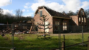 Oude fabriek Aviko afgebrand