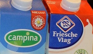 Campina en Friesland Foods zetten fusie door