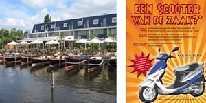 GT Loosdrecht werft met scooters