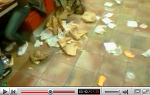 Video op web over puinhoop bij BK