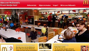McDonald's komt met nieuwe promotiesite