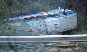 Hotelier onder gewonden busongeluk