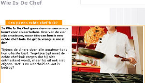Chefs weer in middelpunt nieuw tv-programma