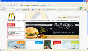McDonald's lanceert nieuwe website
