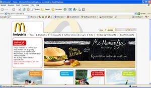 McDonald's lanceert nieuwe website