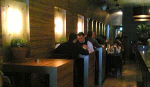 Sfeer-LED's in plaats van kaarsen in restaurant