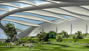 Hotel bij grootste indoor golfcomplex