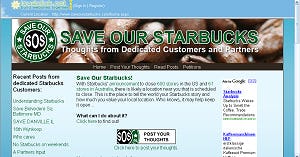 Online petitie moet Starbucks redden