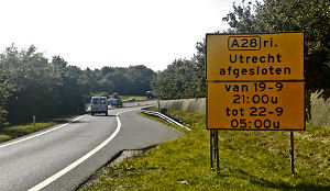 Restaurant dient schadeclaim in om wegafsluiting