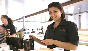 Cateringpersoneel goed, koffie minder