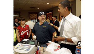 Obama heeft zijn eigen hamburger