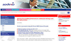 Sodexo laat prima jaarcijfers zien