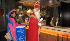 Sinterklaas checkt in bij Hilton Rotterdam