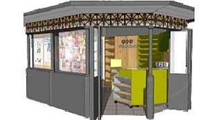 Snacks in eerste Nederlandse stadsKiosk