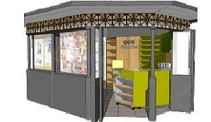 Snacks in eerste Nederlandse stadsKiosk