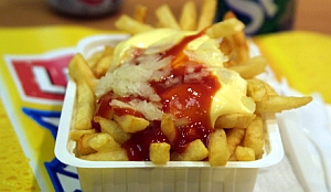 Schade vrouw door val over friet niet vergoed