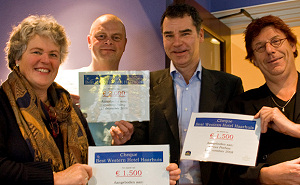 Jubileumgeld Haarhuis naar goede doelen