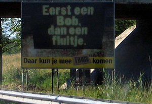 Bob zet aan tot zuipen