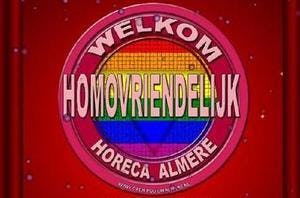 Homosticker horeca Almere valt slecht