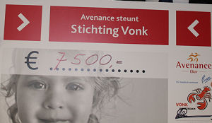 Medewerkers Avenance gul voor goed doel