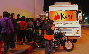 Fastfoodbus scoort met Twitter