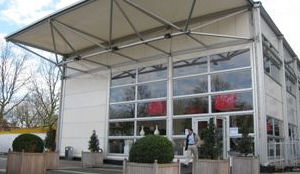 Tijdelijke lobby voor Novotel Amsterdam