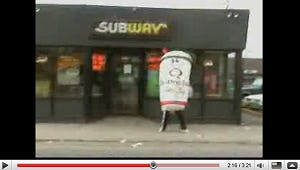 YouTube-battle Subway en Quiznos