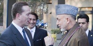 Afghaanse president dankt Crowne Plaza voor erwtensoep