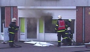 IJssalon La Persia uitgebrand