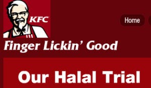 KFC test halal-menu