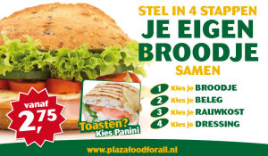 Plaza kiest voor broodjesconcept à la Subway