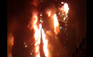 Hotelbrand kost hoofd Chinese tv de kop