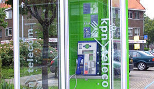 Gratis ijs na weghalen telefooncel