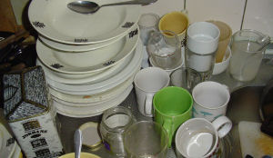 Afwassen als je diner niet kunt betalen