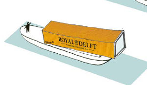 Drijvende hotelkamers in Delft