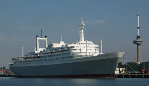 Proefslapen op het ss Rotterdam