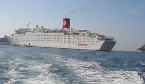 Griepschip nergens welkom