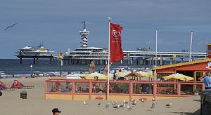 Draadloos internet op strand Scheveningen