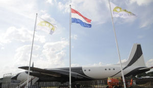 Hotelsuite in vliegtuig startklaar