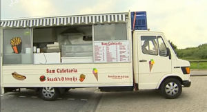 Snackbar op verzoek voor de deur