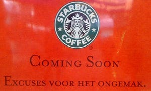 Eerste Starbucks op station opent woensdag