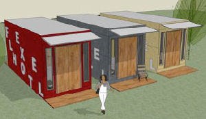 Opvouwbare hotelkamers voor evenementen